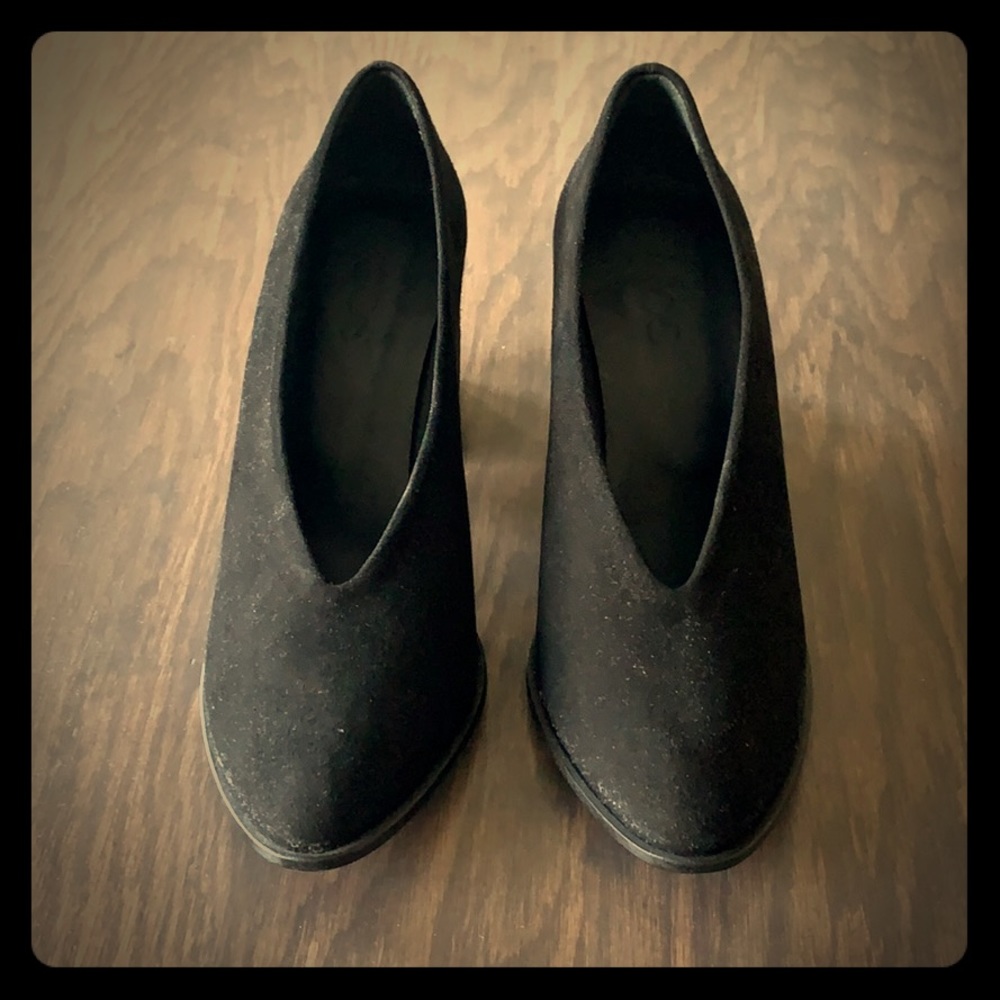 COPY - COS Black Suede Heels Brand New